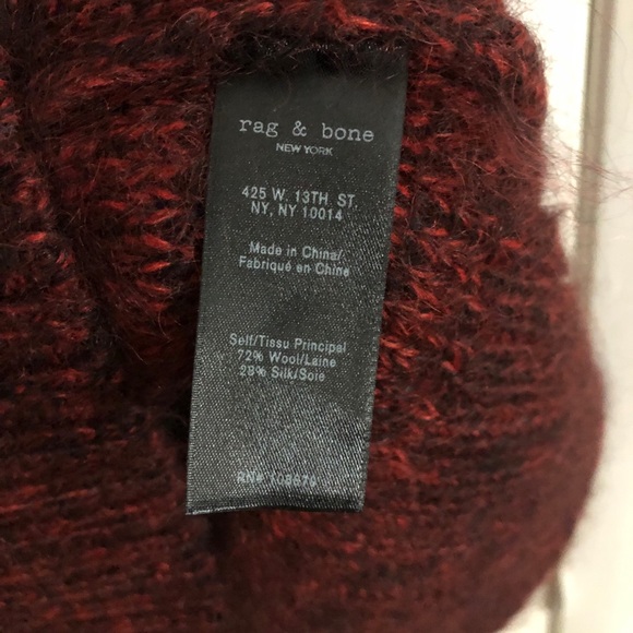 Rag & Bone Melina Sweater Dress fiery red ombre - Picture 5 of 7